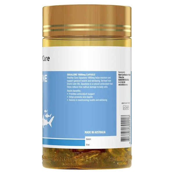 Healthy Care Squalene 1000mg (200 Capsules)