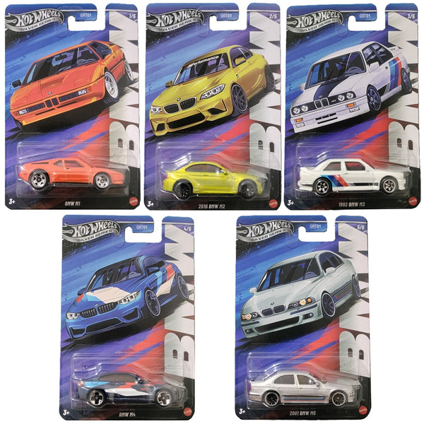 Hot Wheels Silver Series BMW M Series Set (1 to 5)