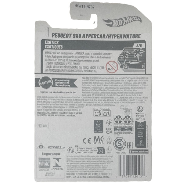 Hot Wheels Peugeot 9X8 Hypercar (Exotics)