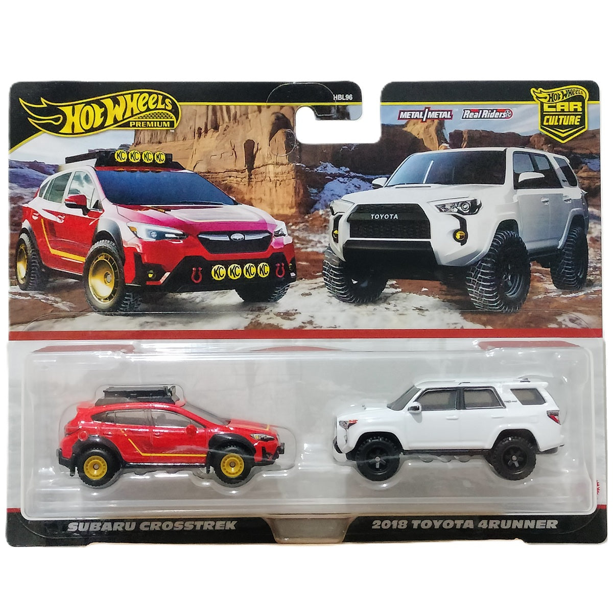 Hot Wheels Premium Subaru Crosstrek & Toyota 4Runner (2-Car Set)