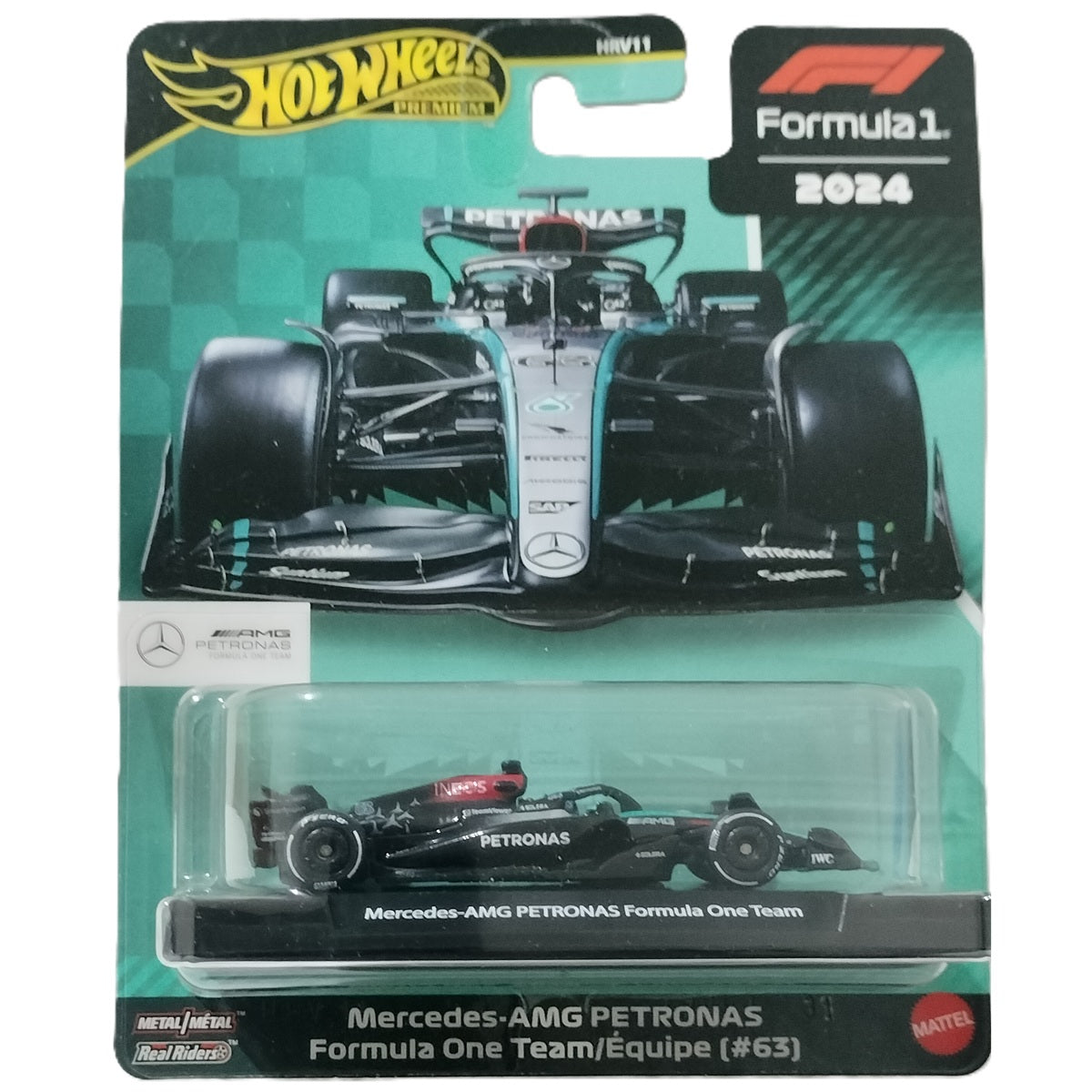 Hot Wheels Premium Mercedes AMG Petronas Formula 1 Team 2024