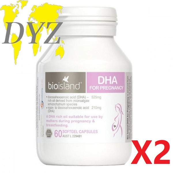 [Bundle] Bio Island DHA for Pregnancy (60 Capsules) [X2]