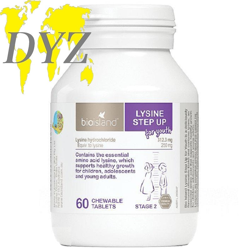 Bio Island Lysine Step Up for Youth (60 Tablets)