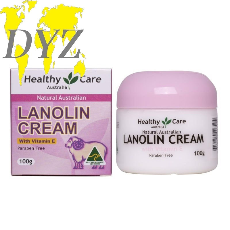 Healthy Care Natural Lanolin & Vitamin E Cream (100g)