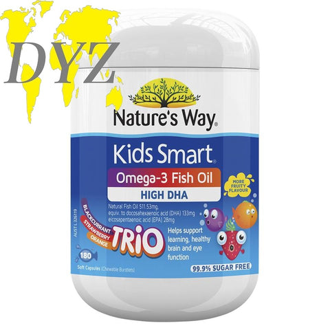 Nature's Way Kids Smart Omega-3 Fish Oil Trio (180 Capsules)