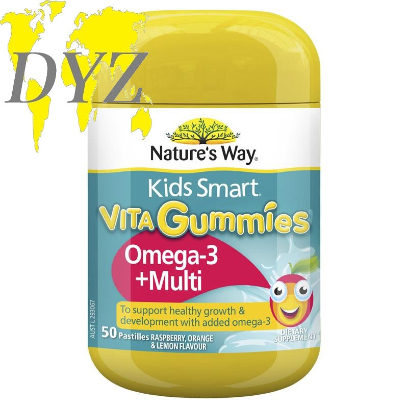 Nature's Way Kids Smart Vita Gummies Omega-3 + Multi (50 Pastilles)