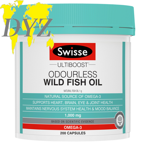 Swisse Ultiboost Odourless Wild Fish Oil (200 Capsules)