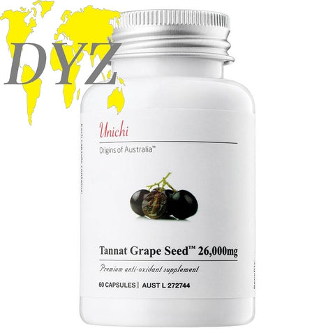 Unichi Tannat Grape Seed 26000mg (60 Capsules)
